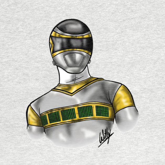 Power Rangers in space silver ranger by GuillaumeWilly